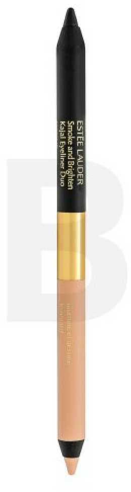 Estee Lauder Smoke and Brighten Kajal Akių apvadas Duo Noir / Kreminis 1 g