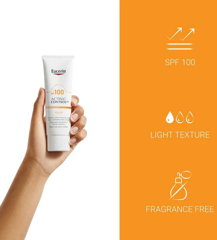 Eucerin Actinic Control Md Fluido SPF 100 apsauginis fluidas nuo saulės, 80 ml