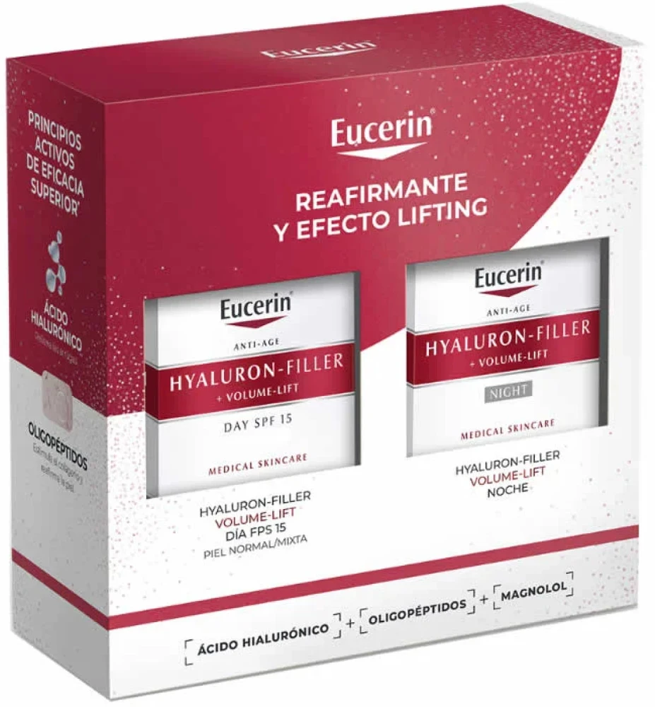 Eucerin Hyaluron Filler Volume Lift Day Kreminis Spf15, 50 ml Set 2 Pieces