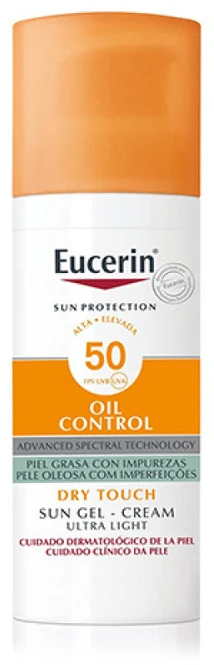 Eucerin Oil Control gelinis kremas nuo saulės SPF 50+, 50 ml