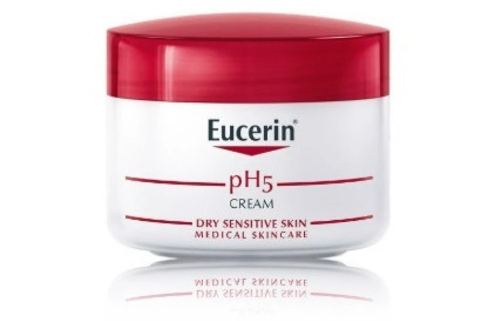 Eucerin pH5 Kreminis drėkinantis veido ir kūno kremas sausai ir jautriai odai, 75 ml