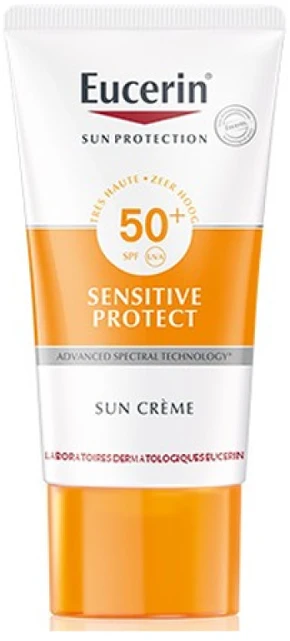 Eucerin Sensitive Protect Sun Creme SPF 50+ apsauginis kremas nuo saulės, 50 ml