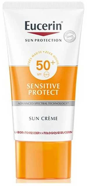 Eucerin Sensitive Protect Sun Creme SPF 50+ apsauginis kremas nuo saulės, 50 ml
