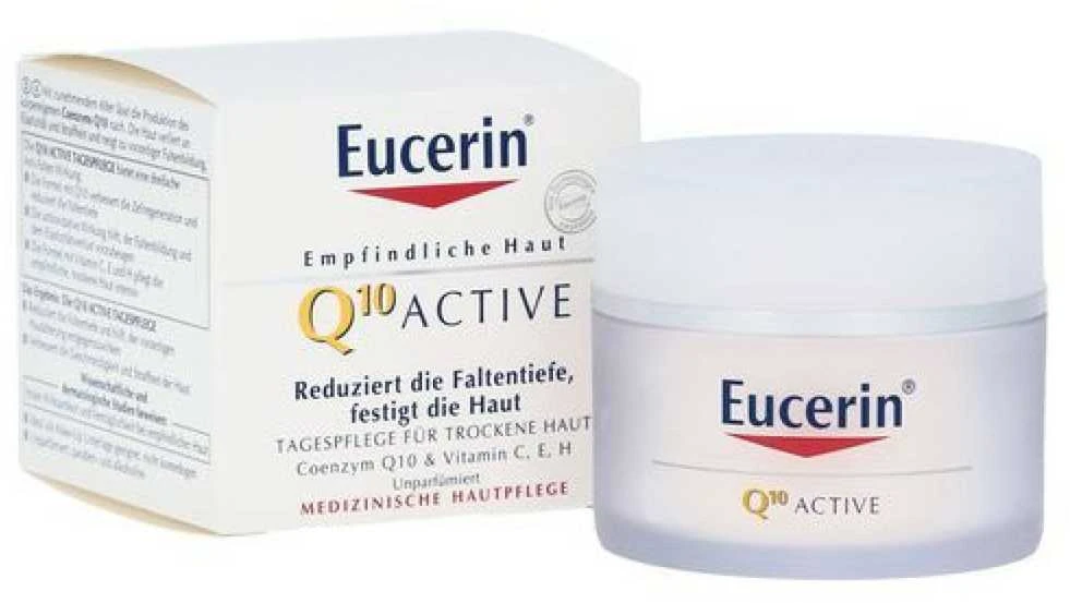 Eucerin lyginamąjį raukšlių dieninį kremą nuo raukšlių visų tipų jautriai odai su Q10 Active, 50 ml