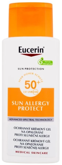 Eucerin Sun Allergy Protect apsaugos nuo saulės gelinis kremas saulei alergiškai odai, su SPF 50, 150 ml
