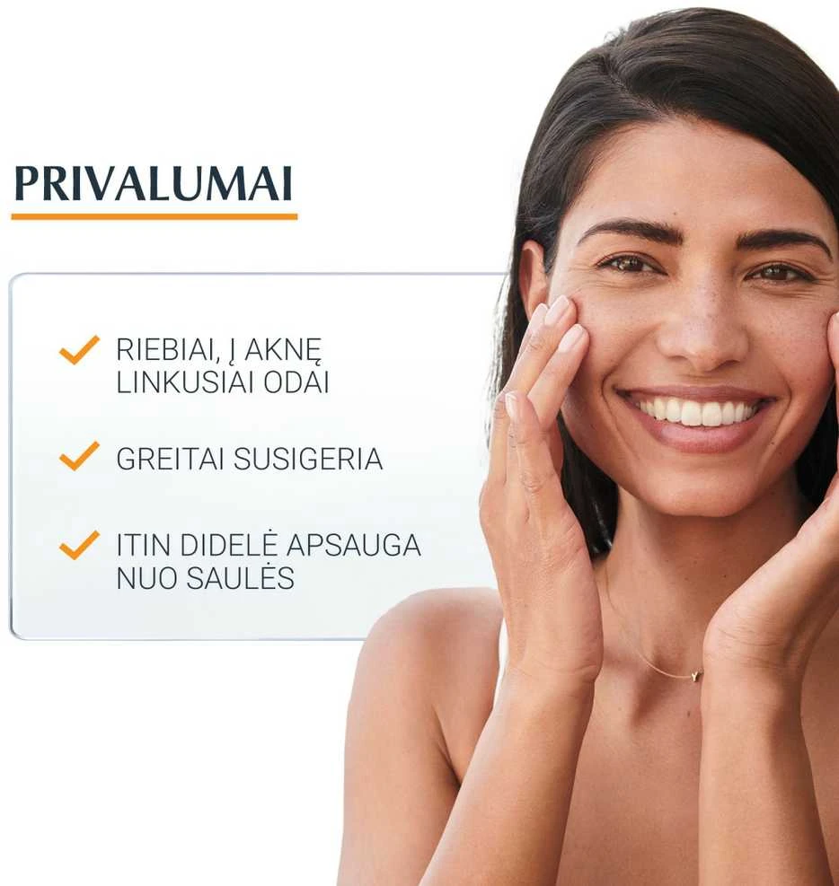 Eucerin Oil Control gelinis kremas nuo saulės SPF 50+, 50 ml