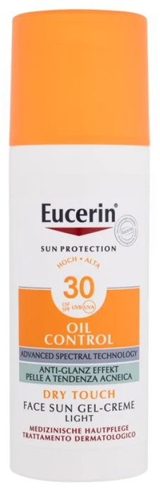 Apsauginis kremas nuo saulės Eucerin Sun Gel Creme Oil Control Dry Touch, su SPF30, 50 ml