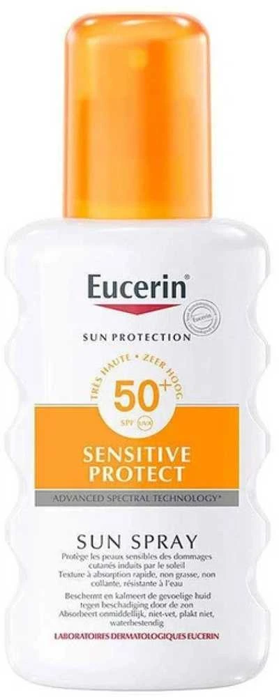 Eucerin Sun Purškiklis Sensitive Protect SPF 50+ apsauginis purškiklis nuo saulės, 200 ml