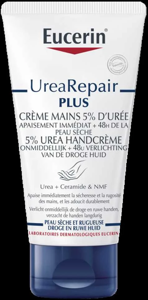 Eucerin UreaRepair Plus 5% Urea Hand Kreminis rankų kremas su 5 % šlapalo, 75 ml