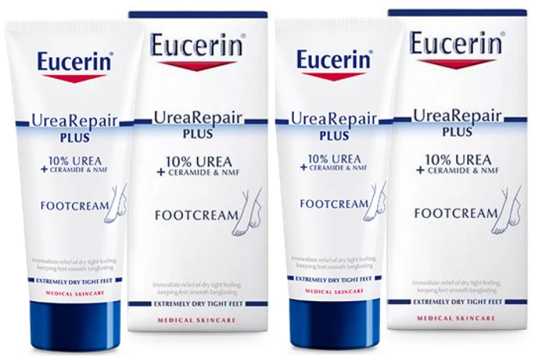 Eucerin Urearepair Plus Foot Kreminis pėdų kremas, 2 x 100 ml