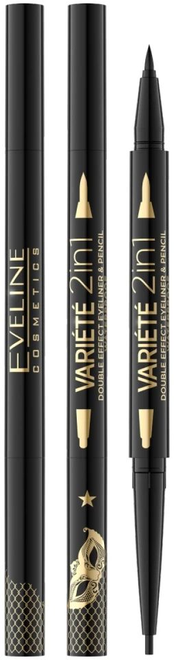 Eveline Cosmetics Variete 2in1 Double Effect Ultra Juodas