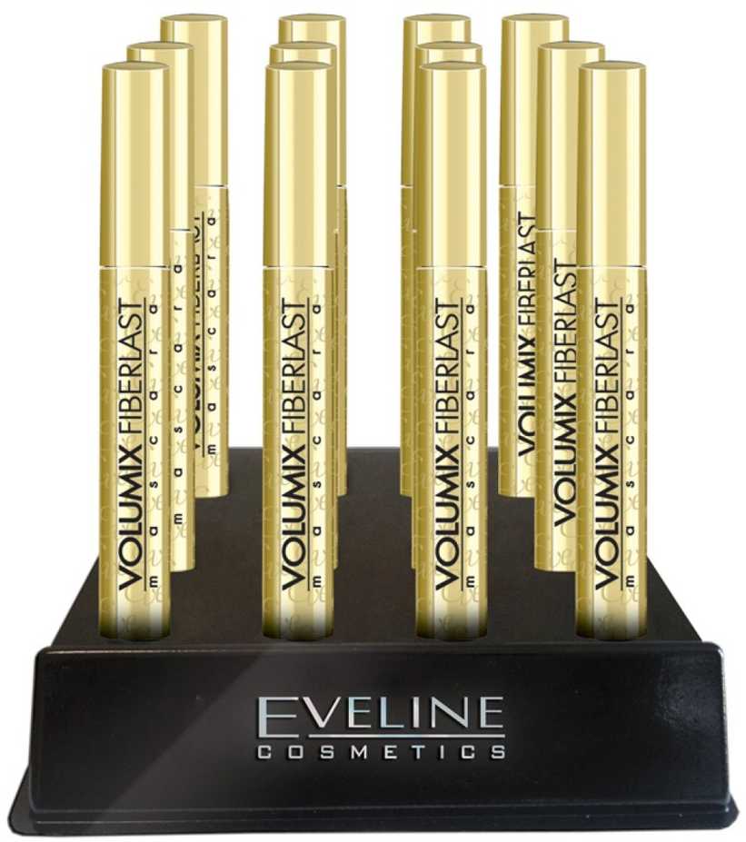 Eveline Cosmetics Volumix Fiberlast Blakstienų tušas Juodas