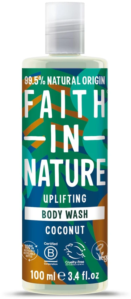 Faith In Nature Coconut Uplifting Kūno prausiklis, 100 ml