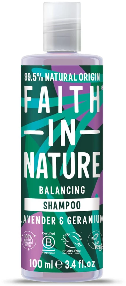 Faith In Nature Lavender & Geranium Hair Šampūnas Balancing, 100 ml