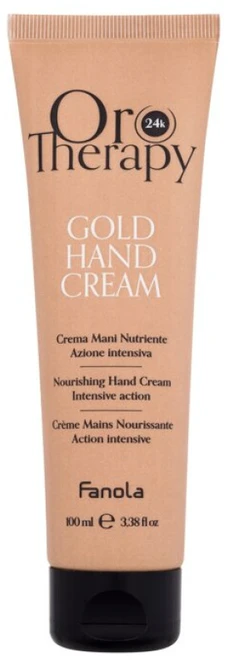 Fanola Oro Therapy 24K Gold Hand Kreminis Hand Kreminis moterims, 100 ml