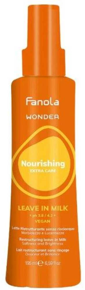 Fanola Wonder maitininantis Extra Care Leave-in Milk purškiamas maitinantis pienelis plaukams, 195 ml