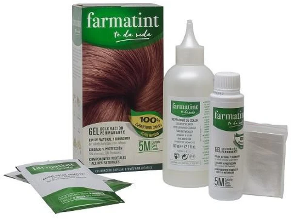 Farmatint 5m Šviesiai rudas raudonmedis plaukų dažai 135ml