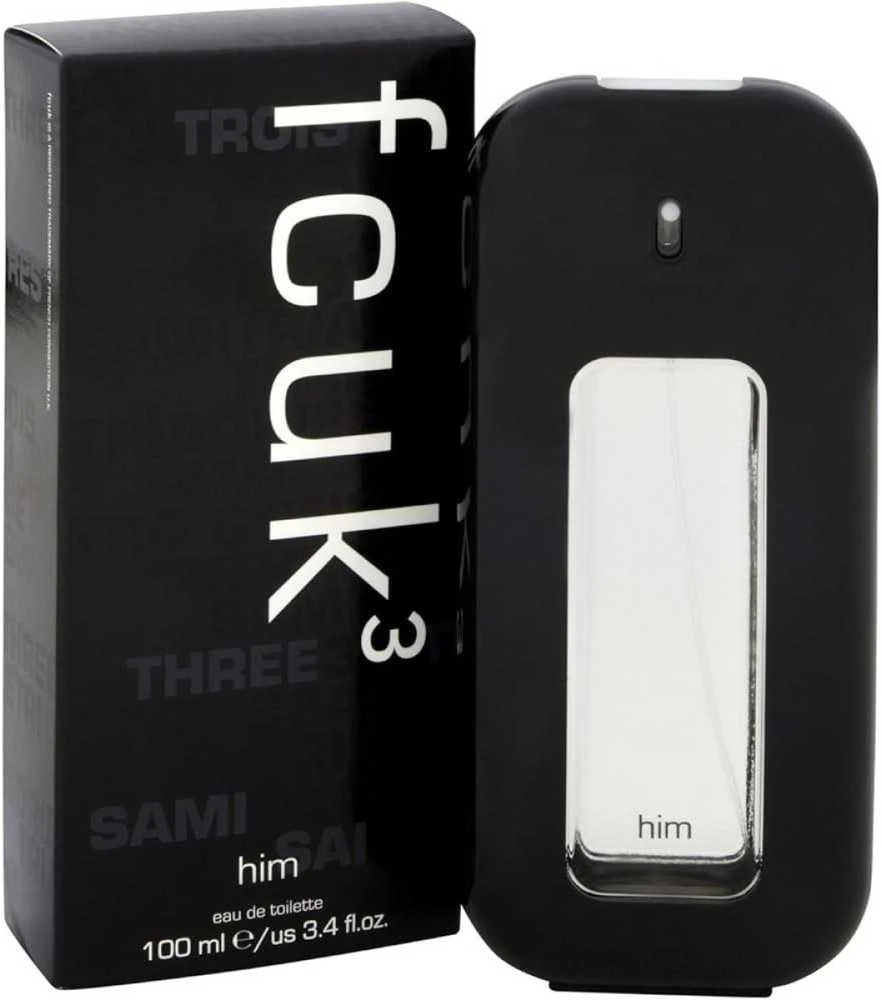 Fcuk Fcuk 3 Him EDT tualetinis vanduo vyrams, 100 ml