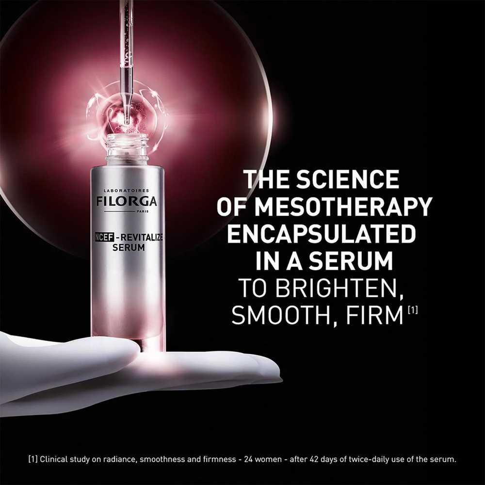 Filorga NCEF-Revitalize Polyrevitalizing Anti-Aging Serum gaivinamasis serumas skaistumo stokojančiai odai, 30 ml