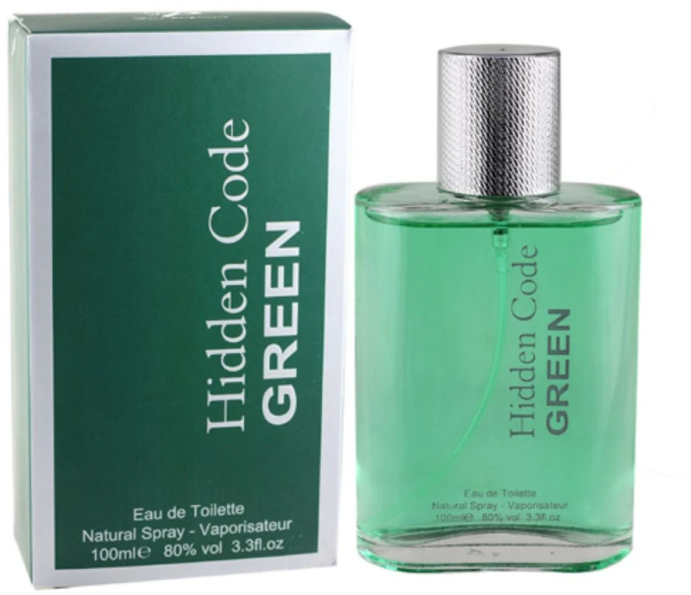 Fine Perfumery Hidden Code Žalias EDT tualetinis vanduo vyrams, 100 ml