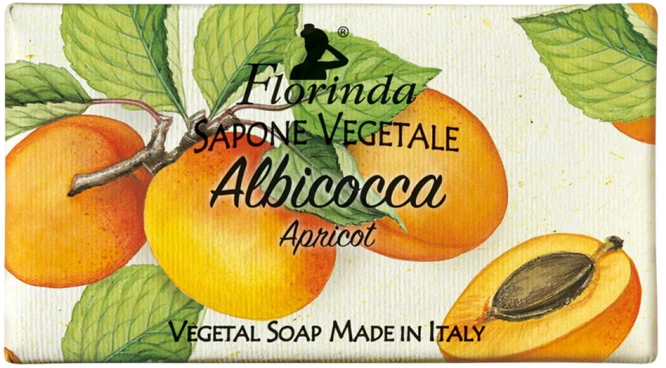 Florinda Apricot Vegan Cleansing & Hydrating Fruity Scented Soap Bar , 100 g