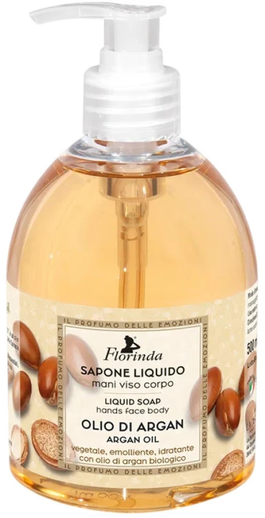 Florinda Argan Oil Cleansing & Softening Liquid Soap Hands & Face & Body, 500 ml