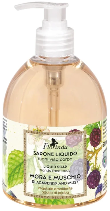 Florinda Blackberry & Musk Musk Cleansing & Softening Liquid Soap Hands & Face & Body, 500 ml