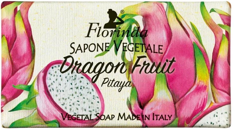 Florinda Dragon Fruit Vegan Hydrating & Cleansing Fruity Scented Soap Bar Hands & Body, 100 g
