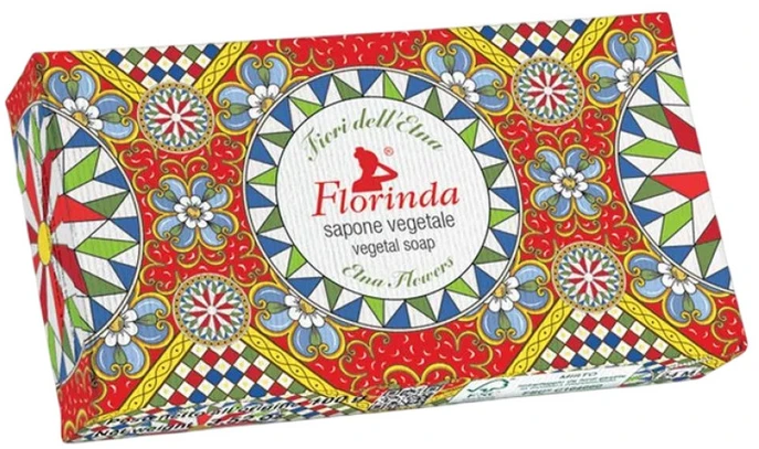 Florinda Etna Flowers veganiškas drėkinamasis kvapusis muilas kūnui, 100 g