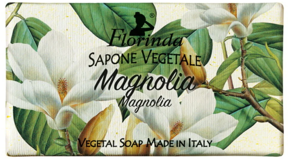 Florinda Magnolia veganiškas valomasis ir drėkinamasis kvapusis muilas, 100 g
