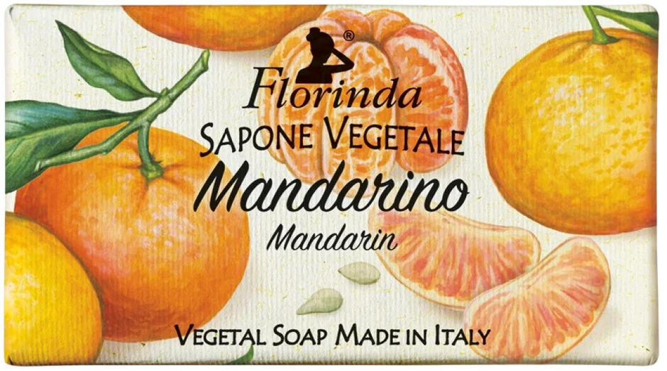 Florinda Mandarin veganiškas valomasis ir drėkinamasis muilas kūnui, 100 g