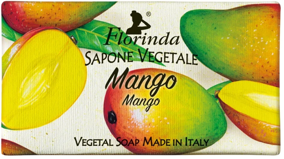 Florinda Mango Vegan Cleansing & Hydrating Soap Bar Body, 100 g