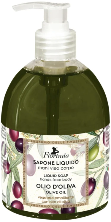Florinda Olia D'Oliva Cleansing & Softening Liquid Soap Hands & Face & Body, 500 ml