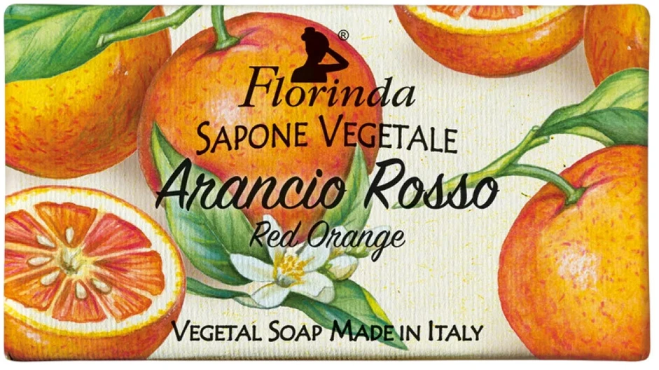 La Dispensa Florinda muilas augalinis, rankų darbo, parfumuotas, Raudonojo Apelsino aromato, 100 g