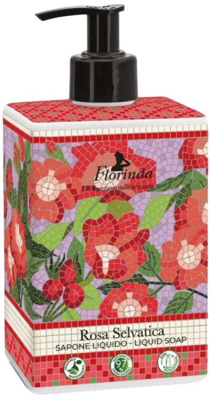 Florinda Rosa Selvatica Hydrating Liquid Soap, 500 ml