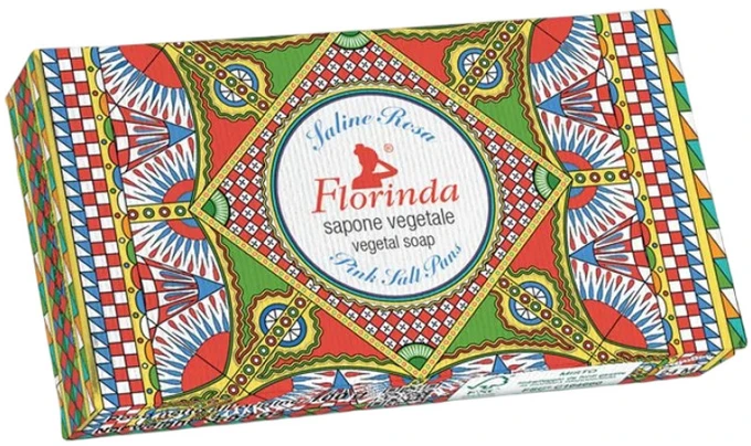 Florinda Rožinė Salt Pan Vegan Hydrating Scented Soap Bar Body, 100 g