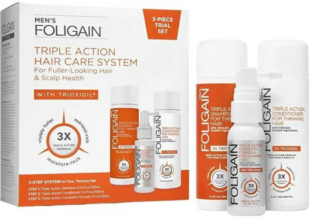 „Foligain Triple Action“ vyrų plaukų slinkimo kelioninis rinkinys