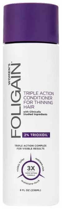 Foligain Kondicionierius nuo plaukų slinkimo "Triple Action" (moteriškas kondicionierius) 236 ml