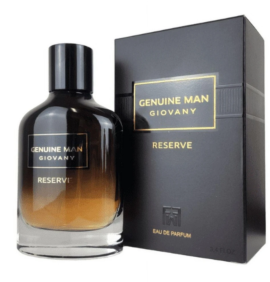 Fragrance World Genuine Man Giovany Reserve EDP parfumuotas vanduo vyrams, 100 ml