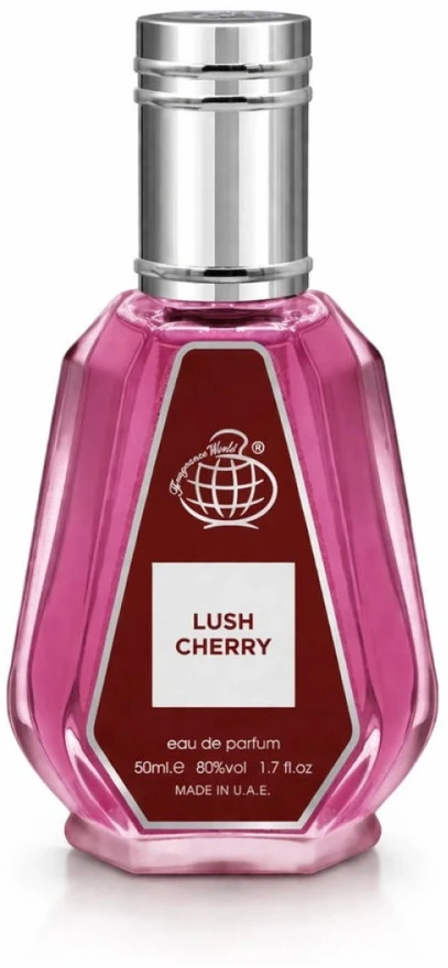 Fragrance World Lush Cherry EDP parfumuotas vanduo unisex, 50 ml