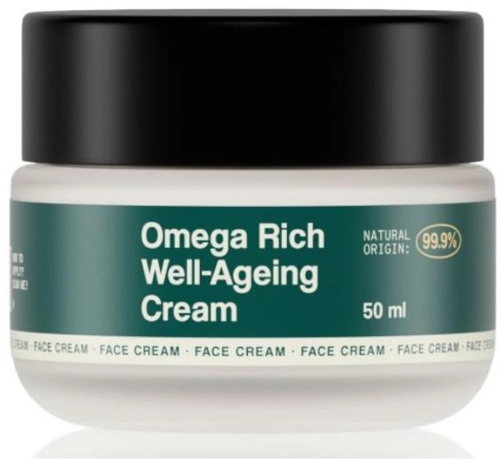 Freshly Cosmetics Omega Rich Well-Ageing Kreminis senėjimą stabdantis veido kremas, 50 ml