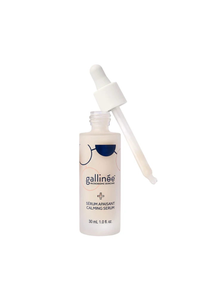 „Gallinee Microbiome Skincare“ raminamasis kasdienis veido serumas su prebiotikais, probiotikais ir postbiotikais, 30 ml
