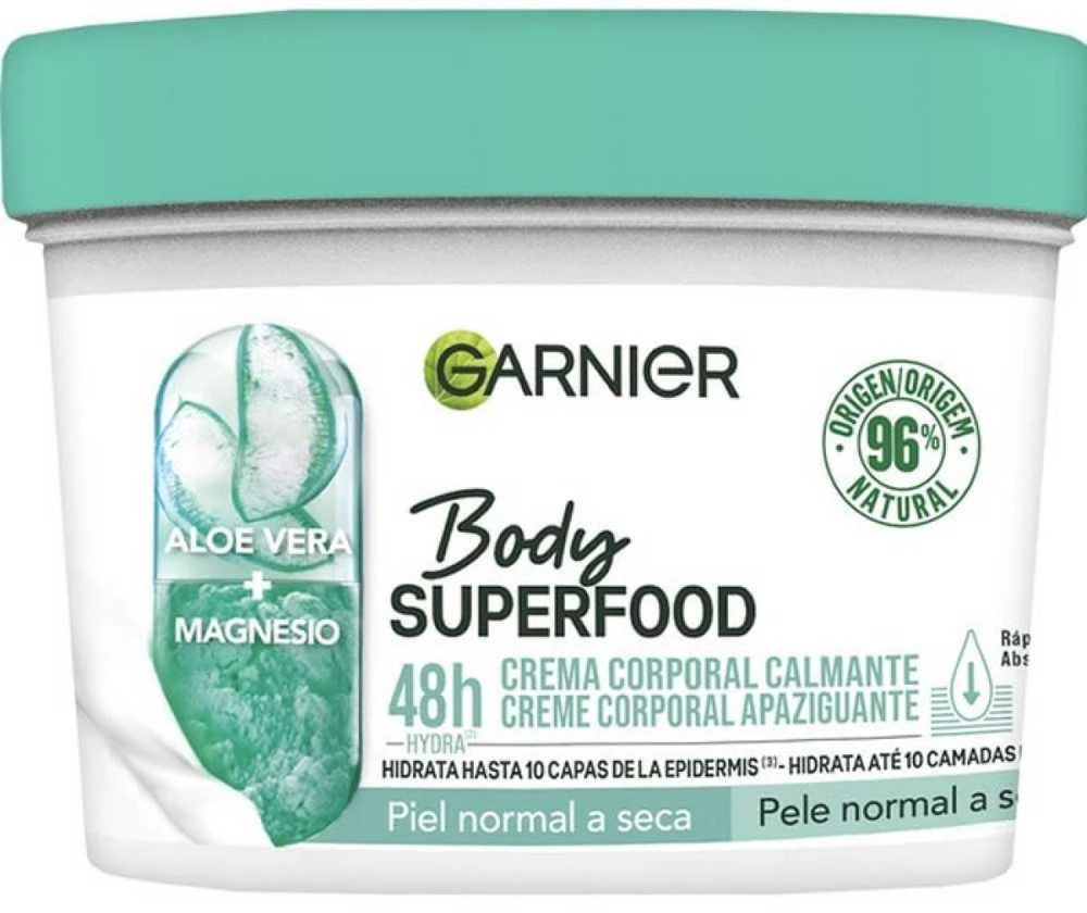 "Garnier Body Superfood Aloe Vera" raminamasis kūno kremas 380ml
