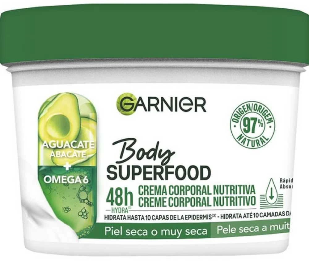 "Garnier Body Superfood maitinamasis avokadų kūno kremas 380ml