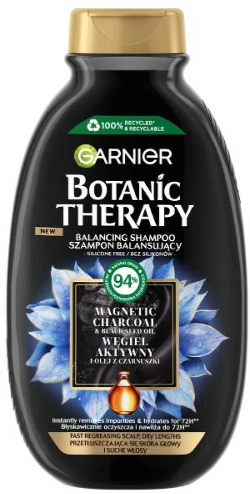 Garnier Botanic Therapy aktyvuotos anglies ir juodųjų kmynų aliejus, 400 ml