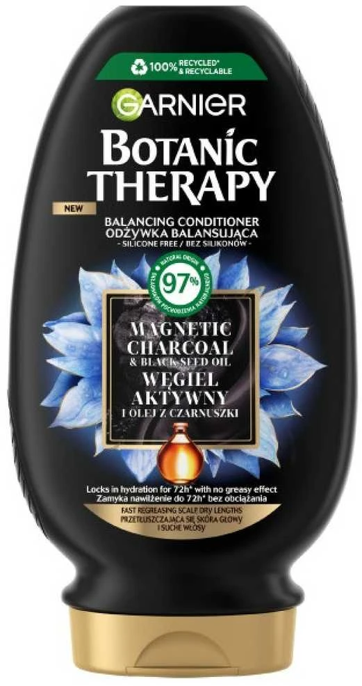 Garnier Botanic Therapy aktyvuotos anglies ir juodųjų sėklų aliejus, 200 ml