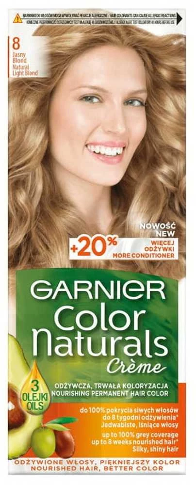 Garnier Color Naturals 8 šviesiai blondiniški plaukų dažai