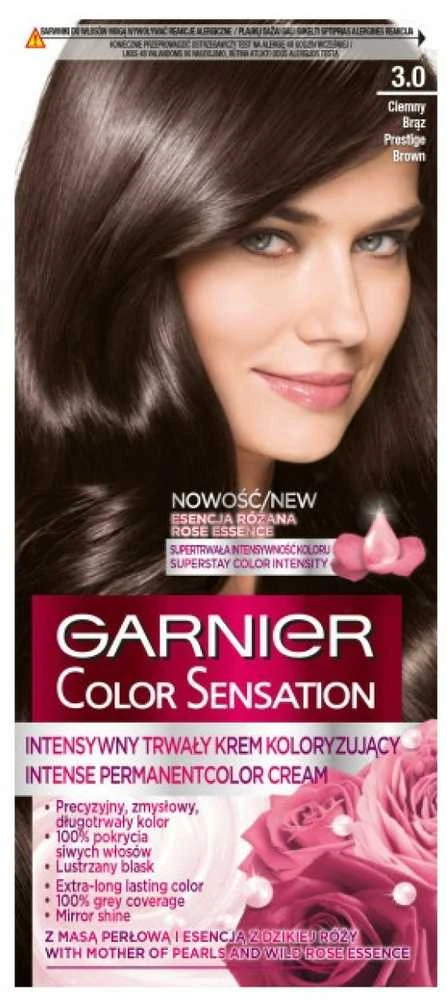 Garnier Color Sensation 3.0 pakuotės priekinė pusė