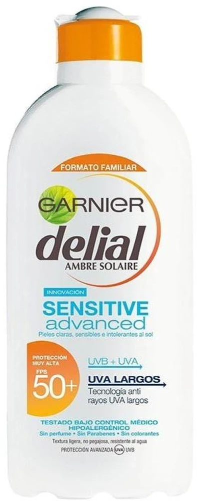 "Delial Sensitive" saulės pienelis nuo saulės Spf50 400ml