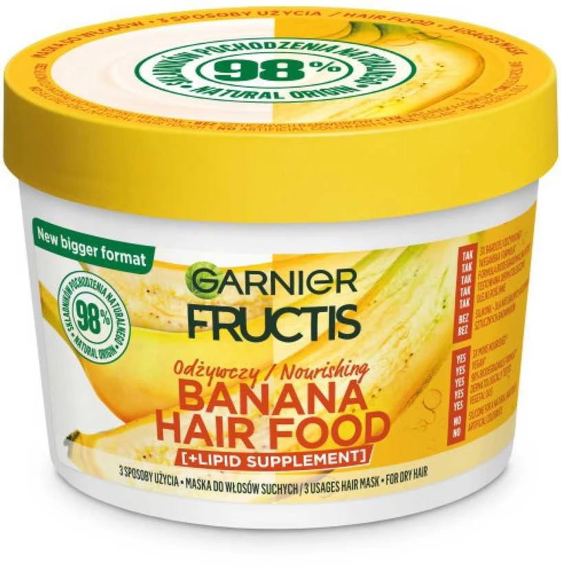 Garnier Fructis Banana Hair Food, 400 ml